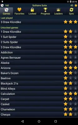 Solitaire Suite android App screenshot 5